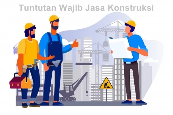 para pekerja perusahaan jasa konstruksi
