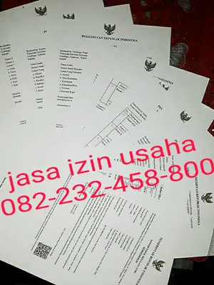 tumpukan berkas perizinan untuk perorangan meliputi nib, sppl, izin lokasi dan iumk