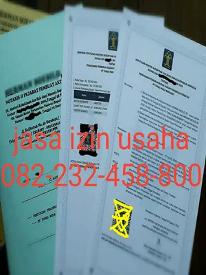 berkas perizinan lengkap untuk pt perseroan terbatas